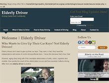 Tablet Screenshot of elderlydriver.org